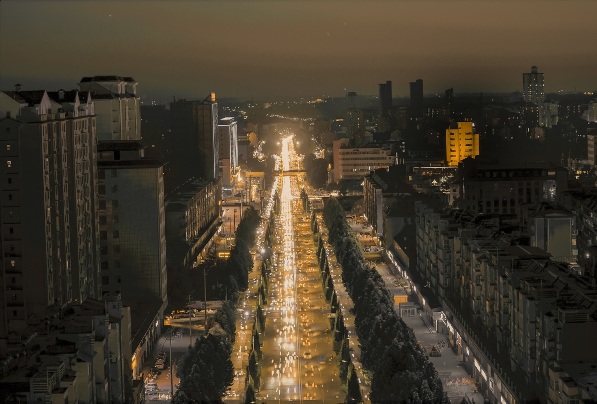 夜色阑珊拍摄于山西侯马