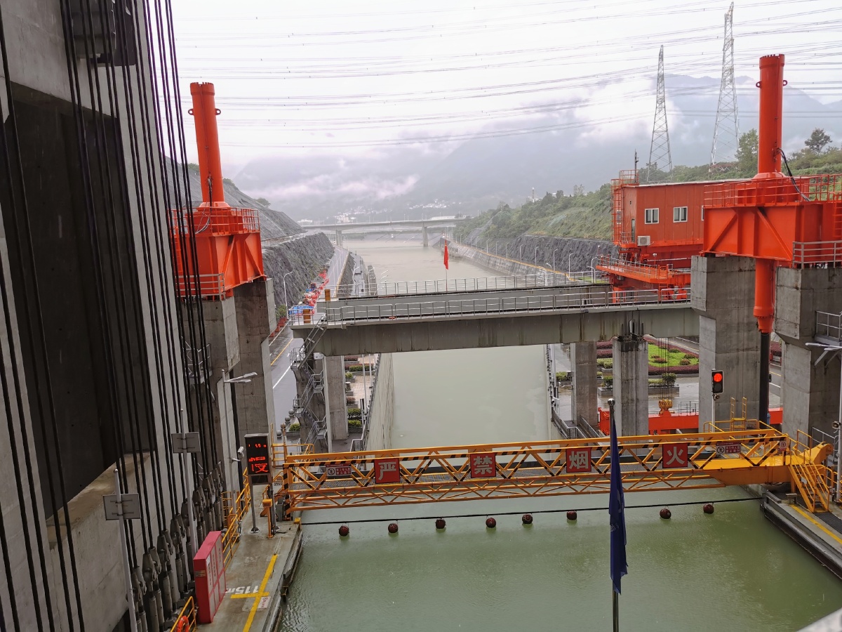 三峡大坝升船机内部!