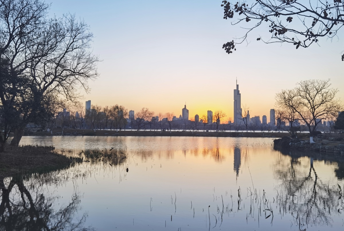 玄武湖风景61南京612021年12月23日