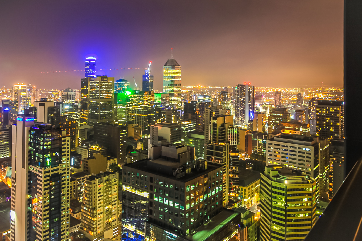 墨尔本市中心夜景