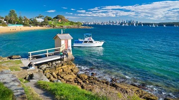Little wharf at Camp Cove