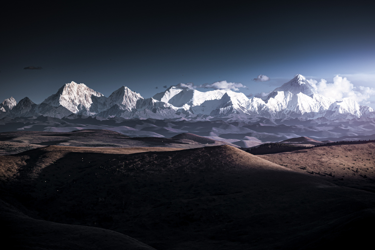 贡嘎群峰「#山」 「#风景」 - 申禾霖3dm - 图虫