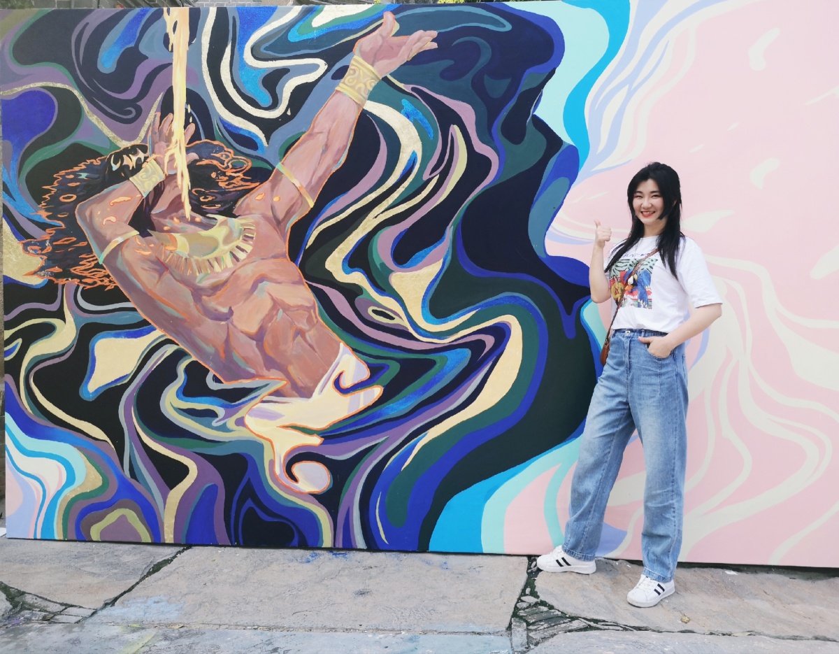 中国街画艺术节街画艺术家们的原创作品猜猜哪张是我们画的