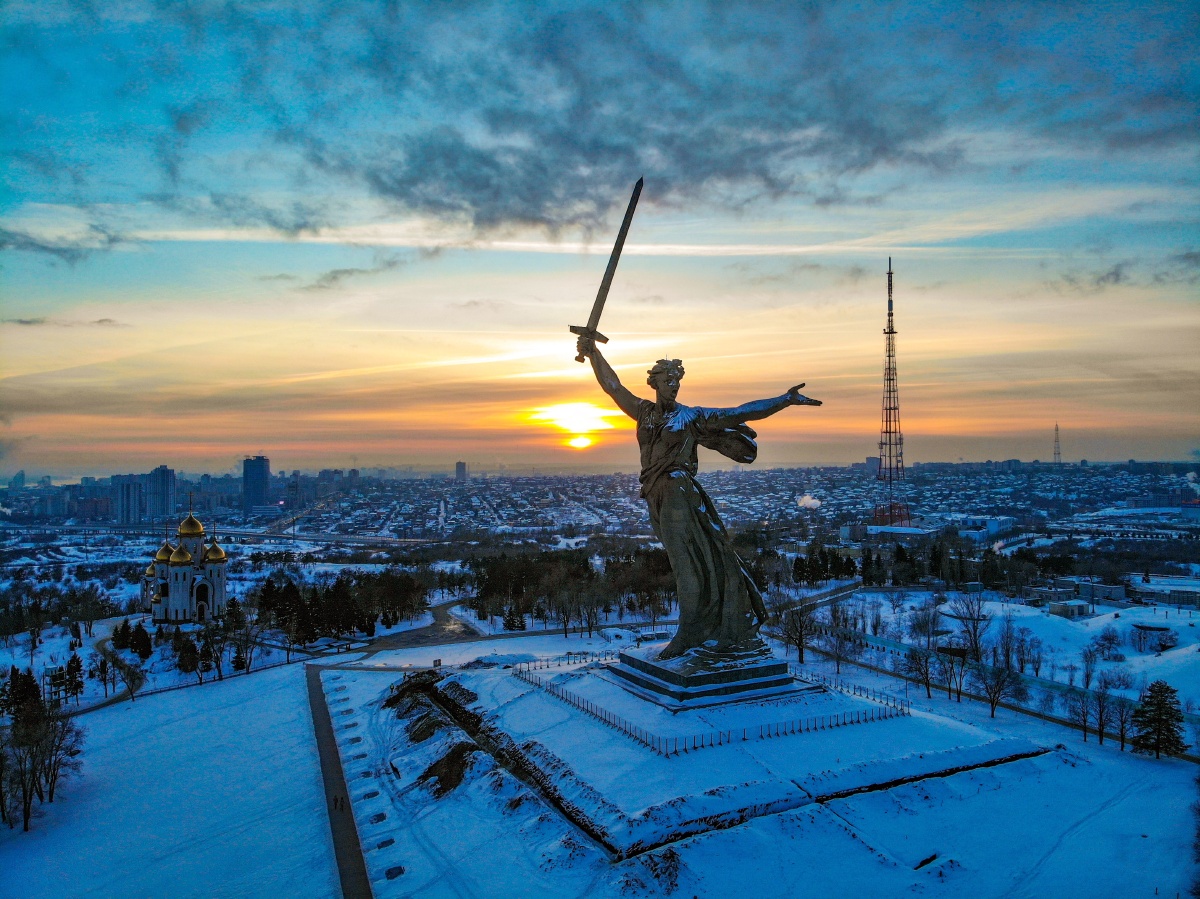 俄罗斯伏尔加格勒市祖国的母亲