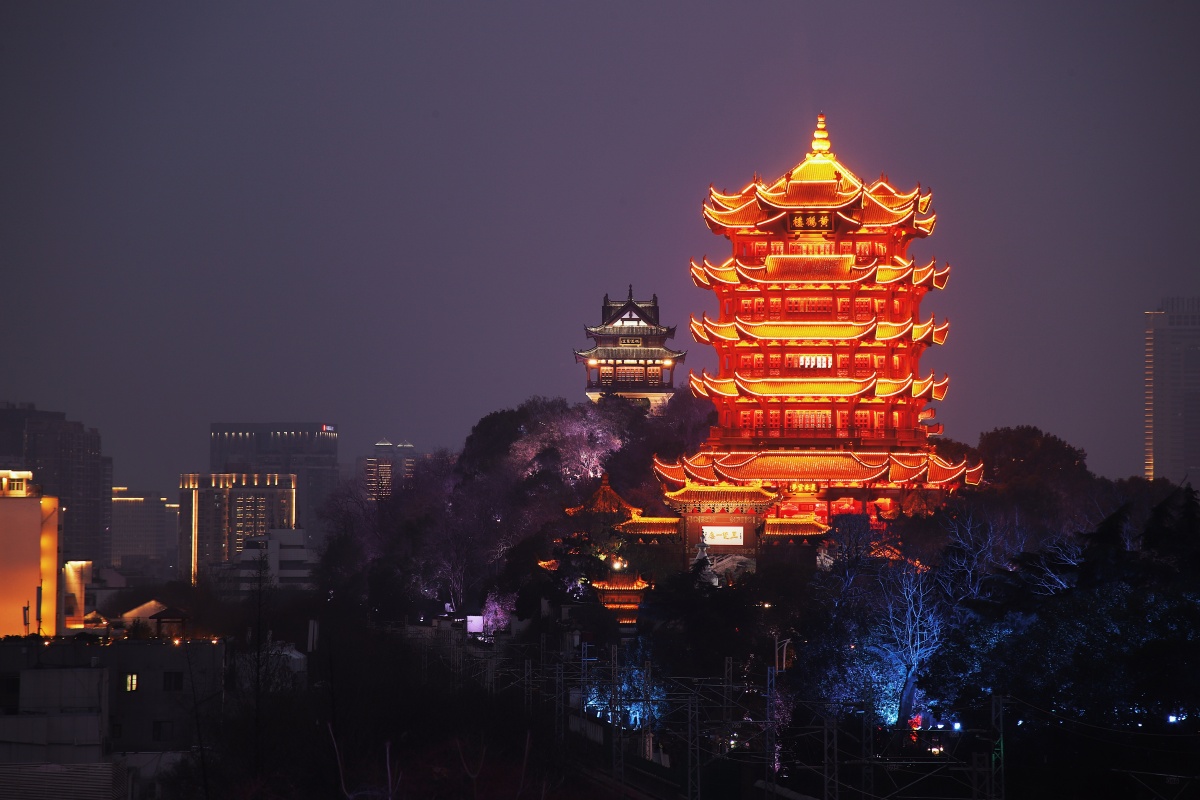 武汉黄鹤楼夜景