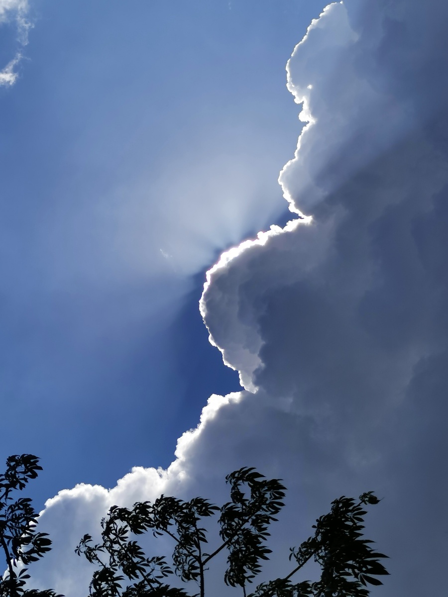 多彩的天空多变的云彩