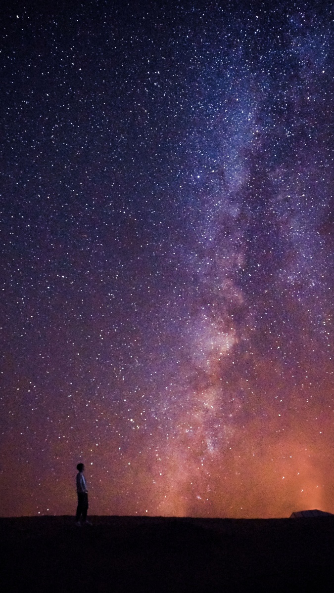 夜空中最亮的星撒哈拉沙漠星空