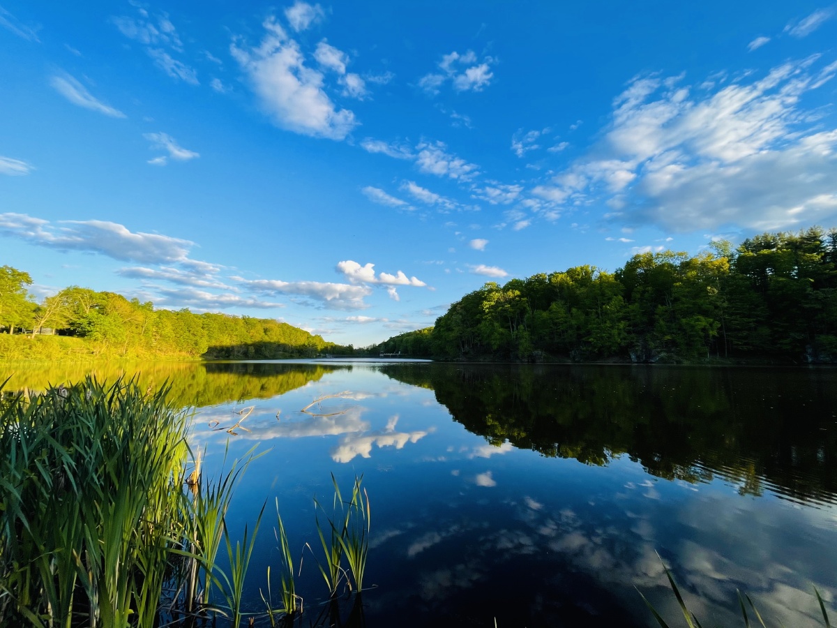 湖光水色清澈纯净
