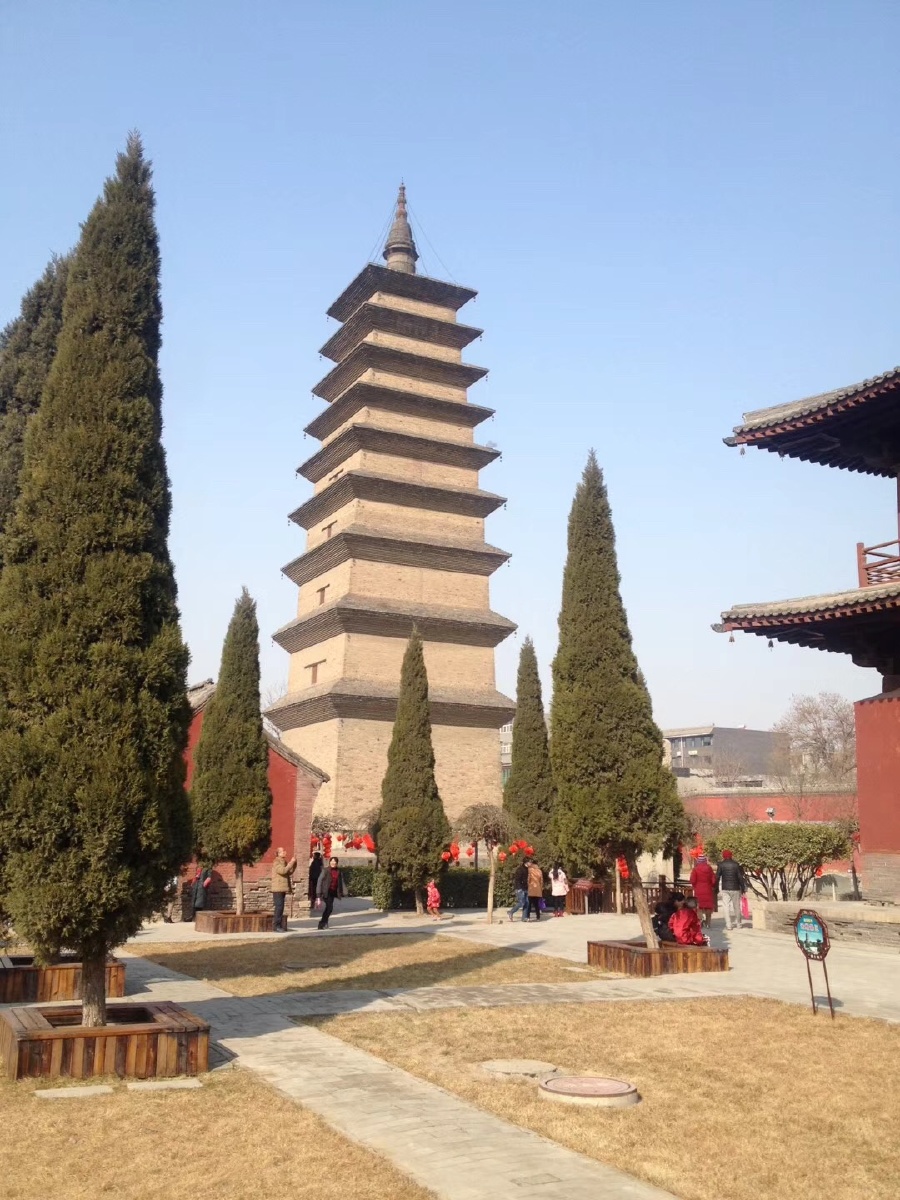 正定古城开元寺须弥塔现存世界最高的砖木结构塔