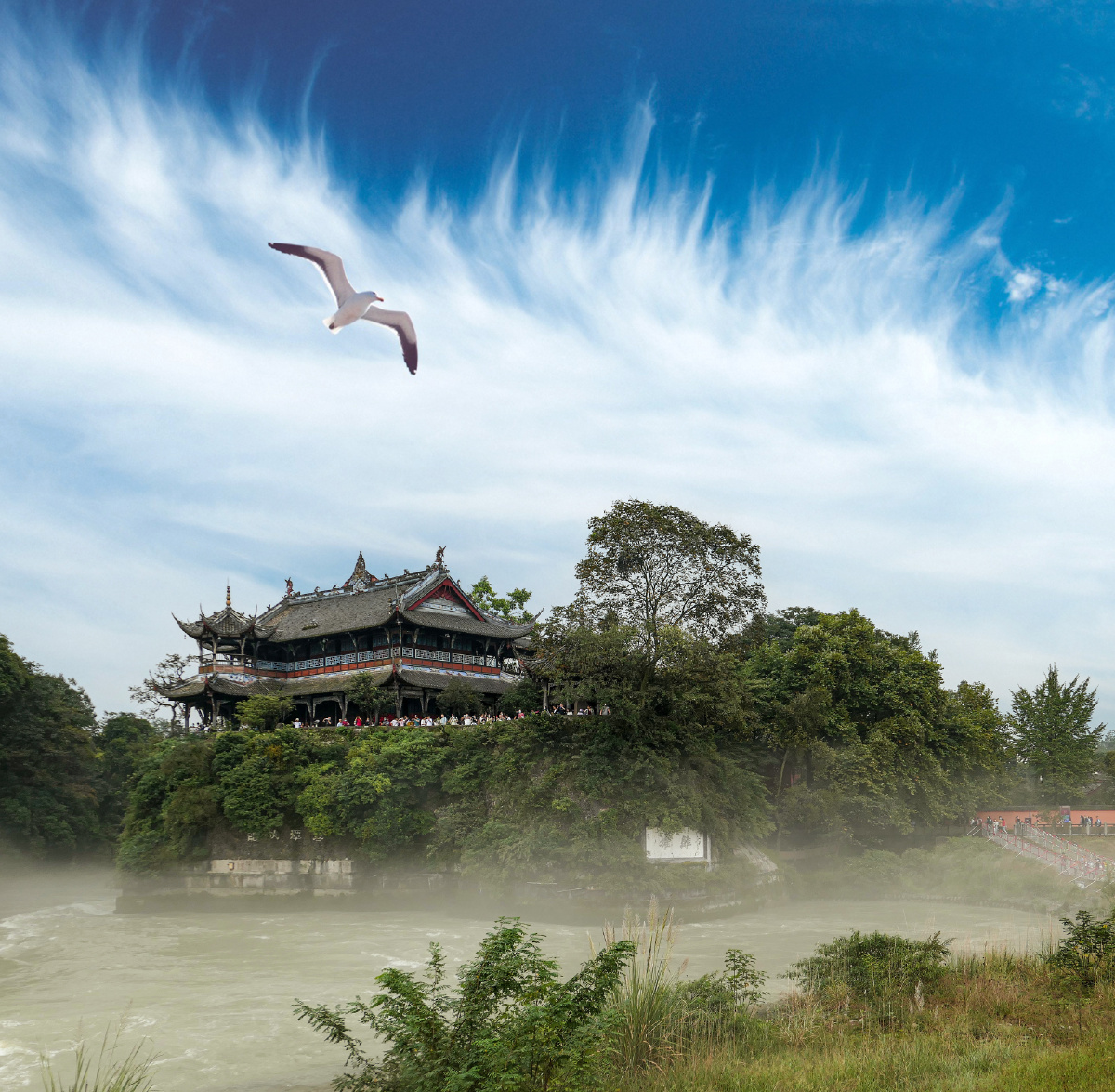 都江堰旅游景区风光摄于四川成都