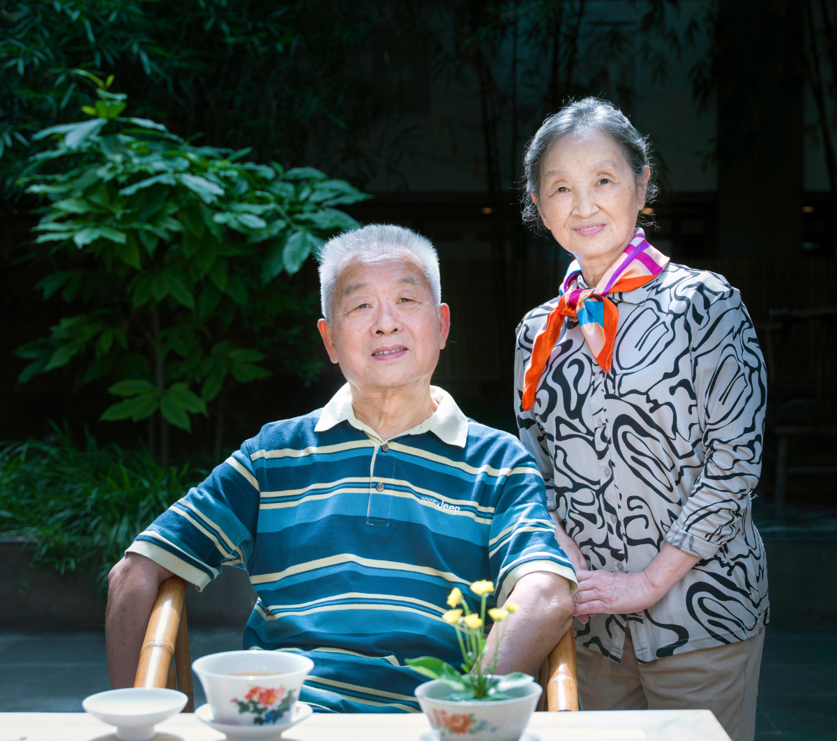 优雅老人多福多寿