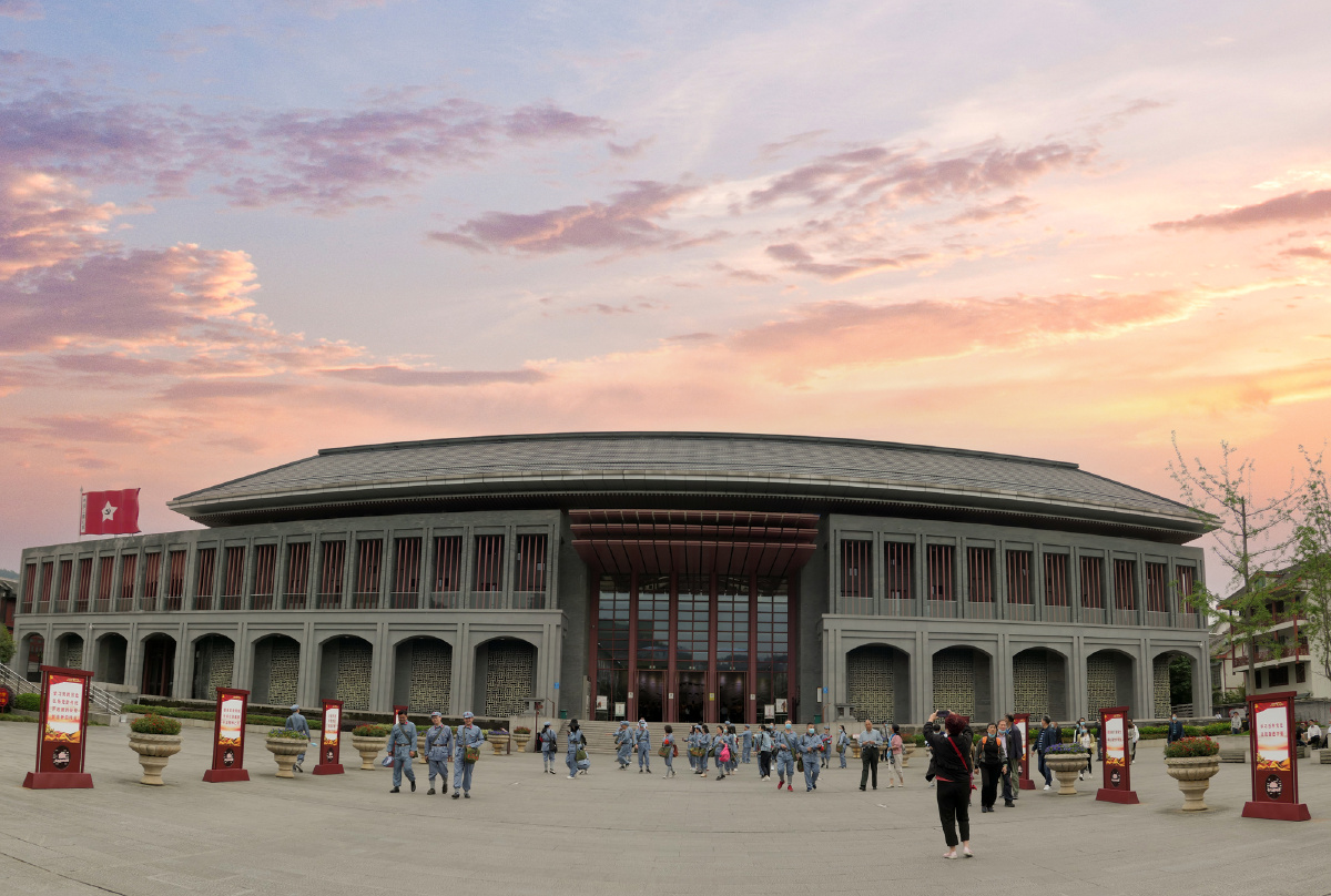 建党100周年遵义会议旧址建筑风光