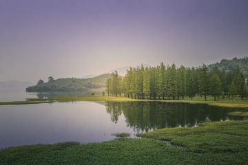 四明湖风光