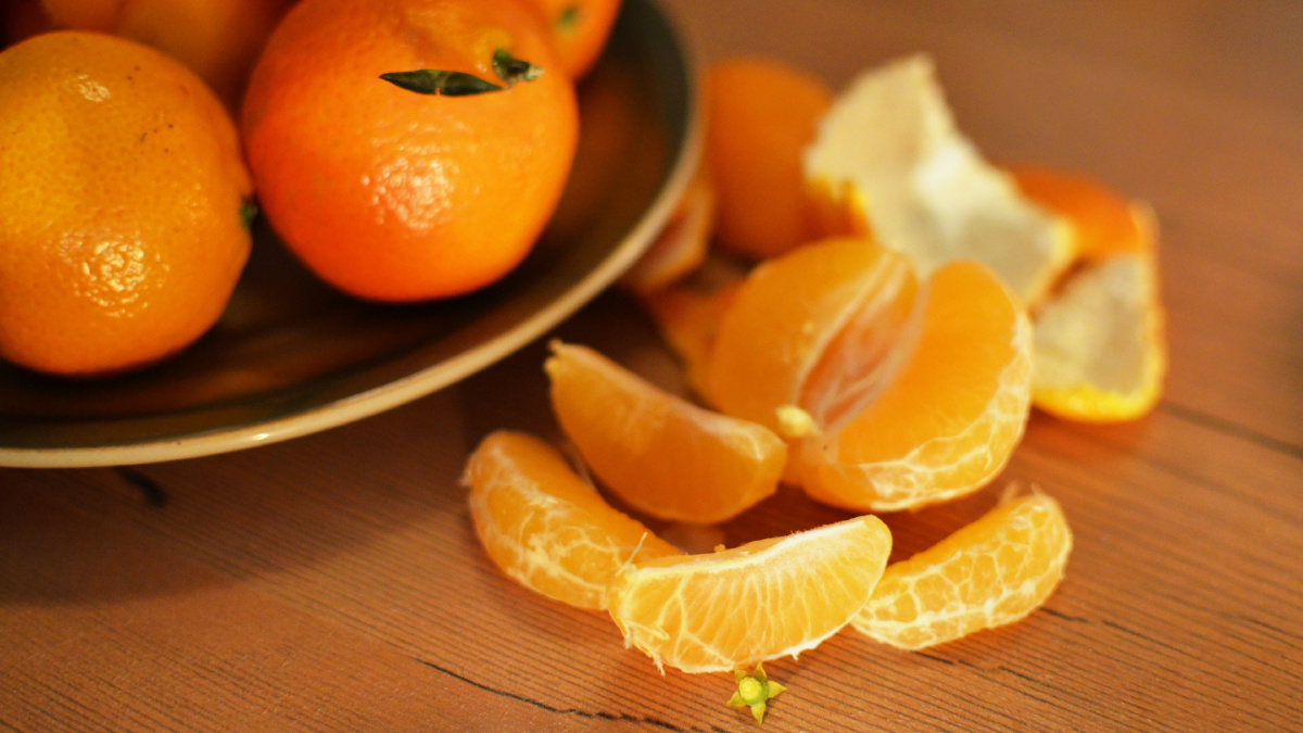 新鲜美味的柑橘照片