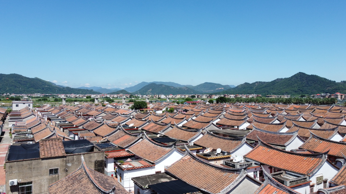 漳州龙海埭美古村落航拍
