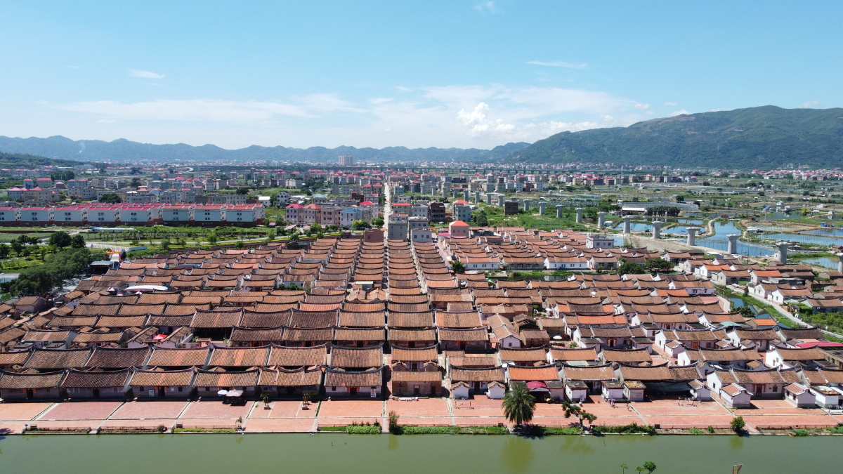 漳州龙海埭美古村落航拍