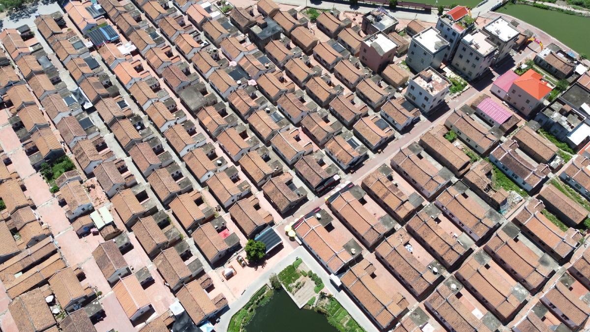 漳州龙海埭美古村落航拍