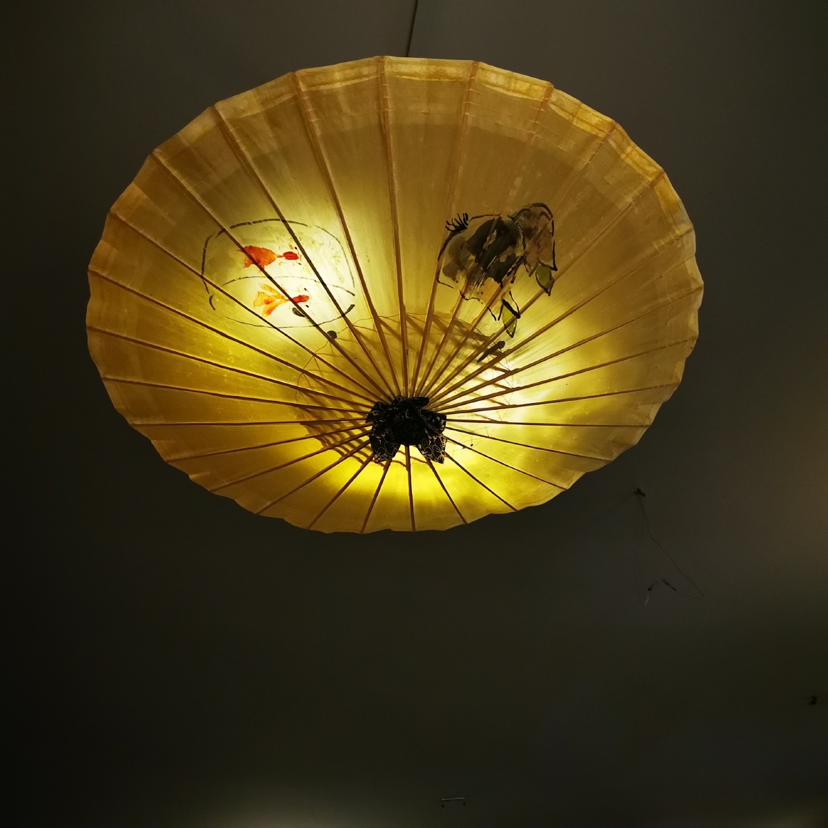 有特色的灯氛围感十足伞灯酒馆