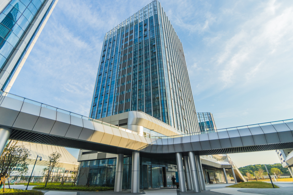 钱塘区第一高楼东部湾总部实拍