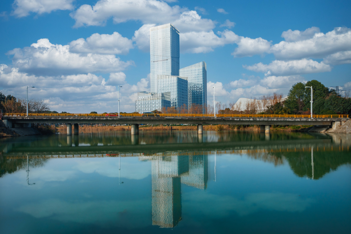 杭州钱塘区第一高楼东部湾总部