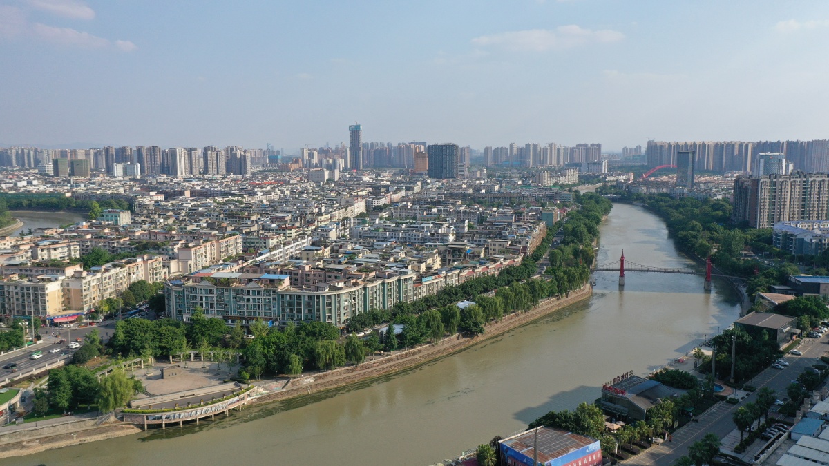 四川天府新区华阳街道风光