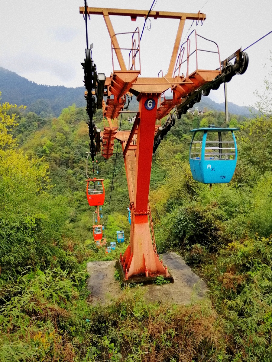 成都青城后山白云索道
