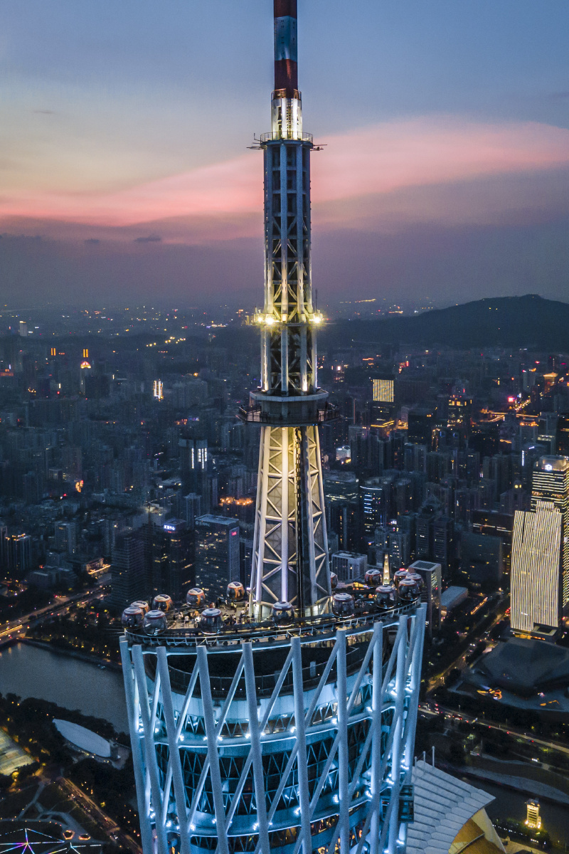 高处的广州塔