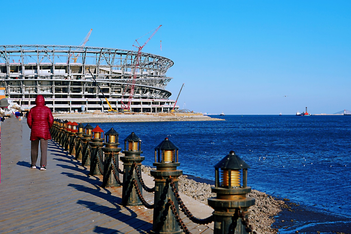 钻石湾滨海公园一角