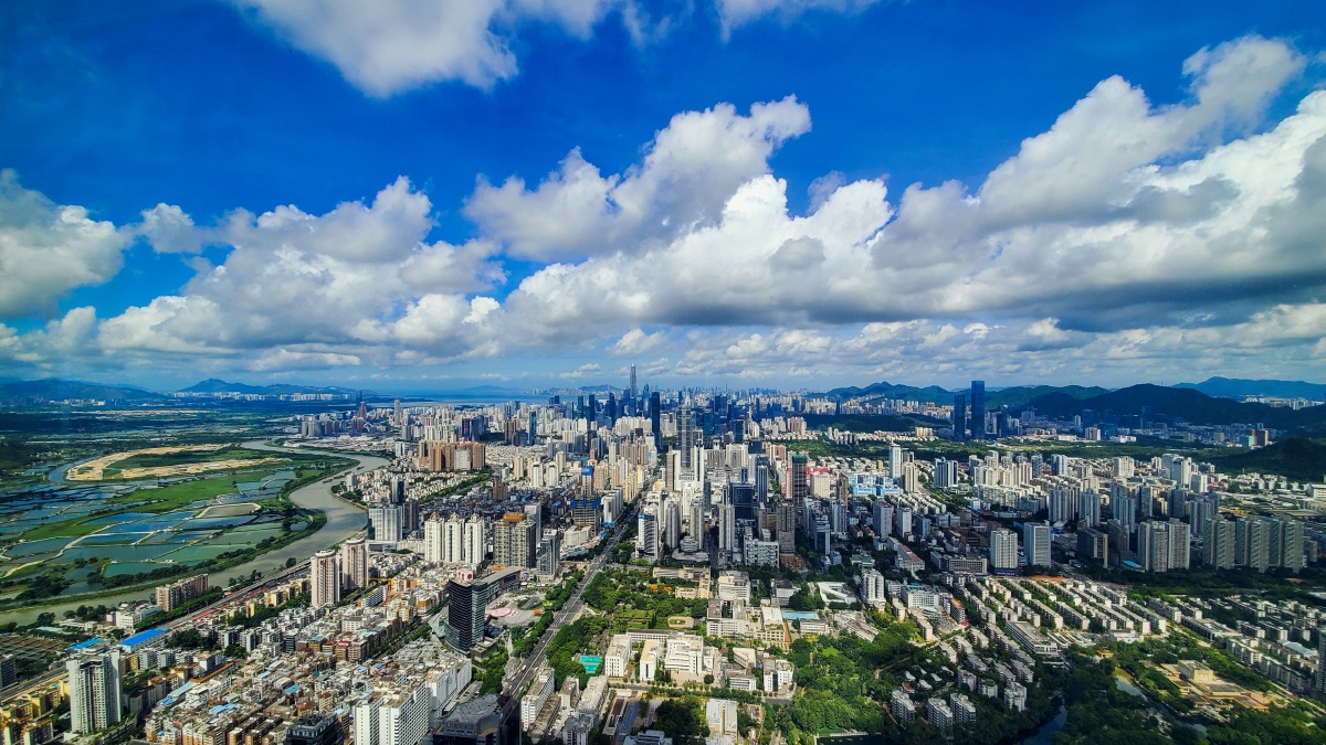 京基100俯瞰深圳全景
