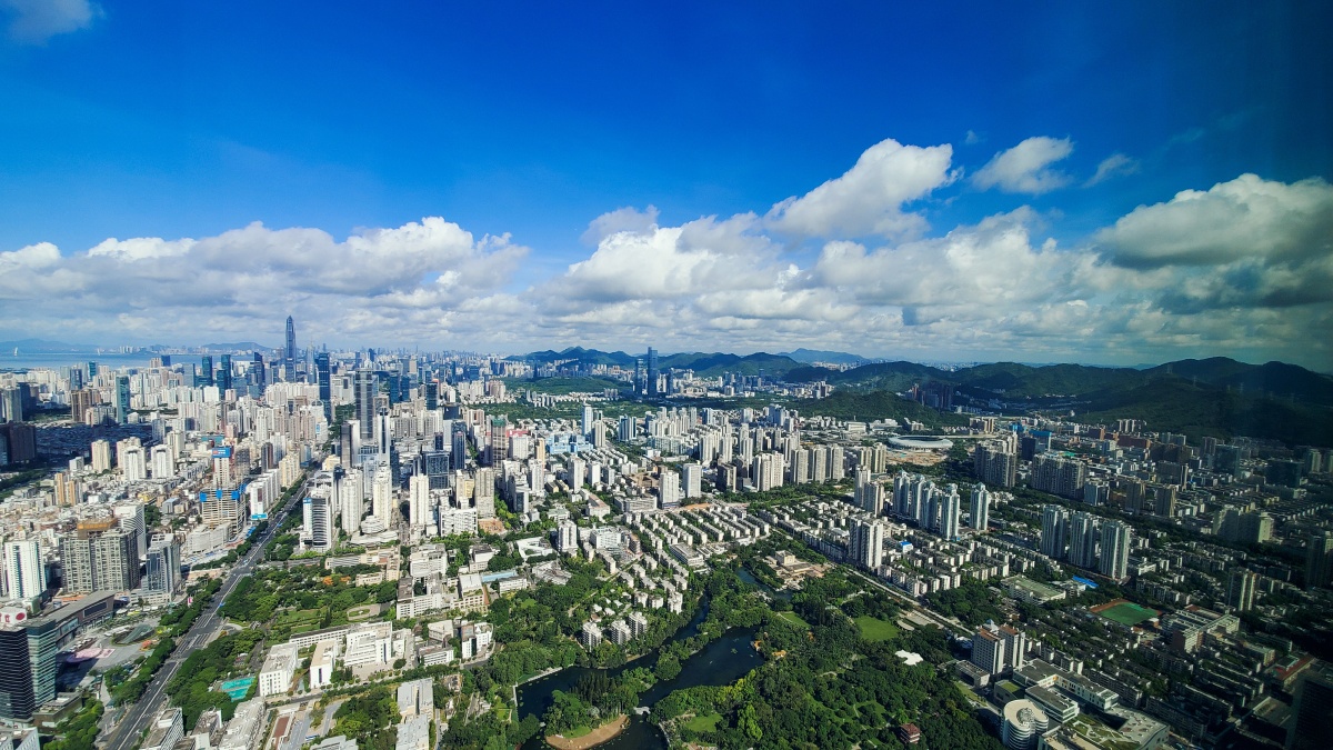 京基100俯瞰深圳全景