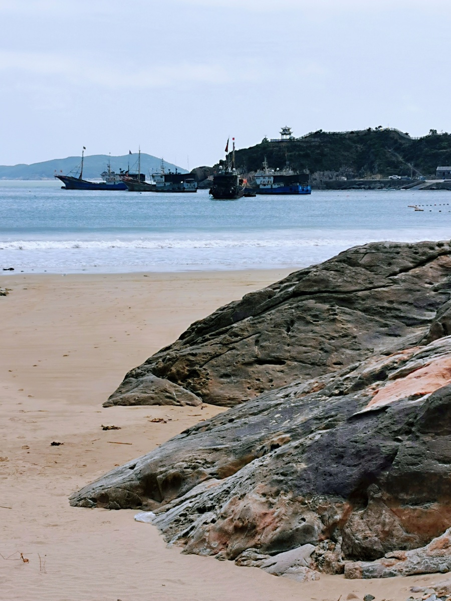 苍南棕榈湾渔港沙滩