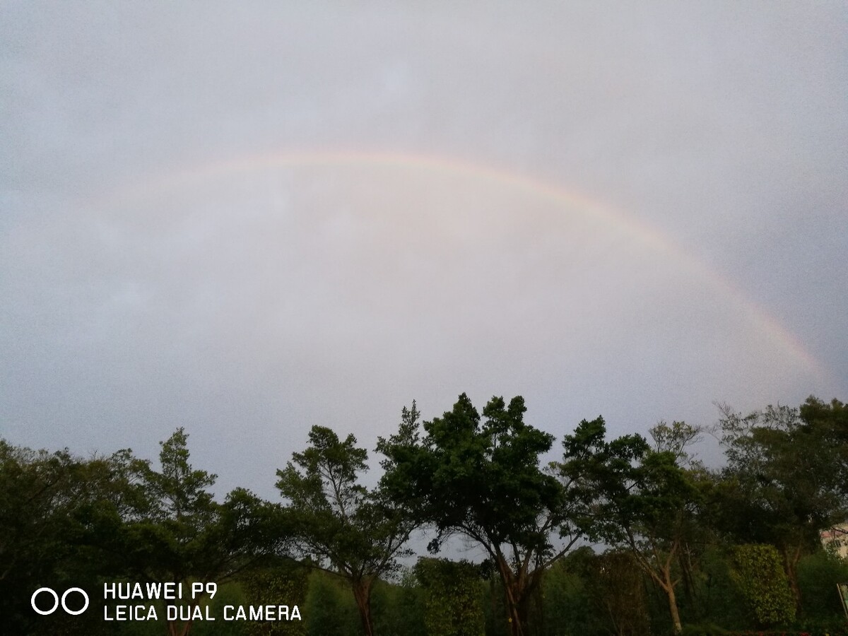 雨后的彩虹是天地间的唯一