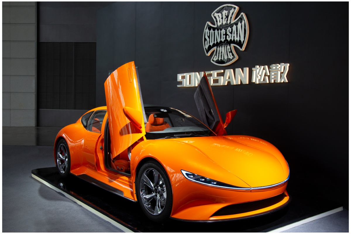 松散ssgt剪刀门超跑概念车拍摄于2021年07月05日第十二届西安汽车工业