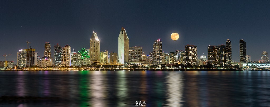 in San Diego skyline