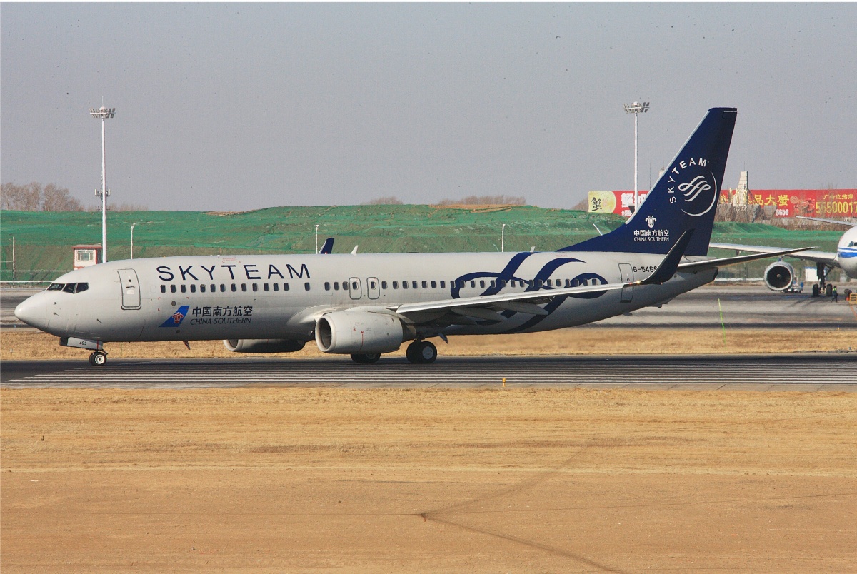 中国南方航空b737-81b(天合联盟彩绘) - cavok_ - 图虫