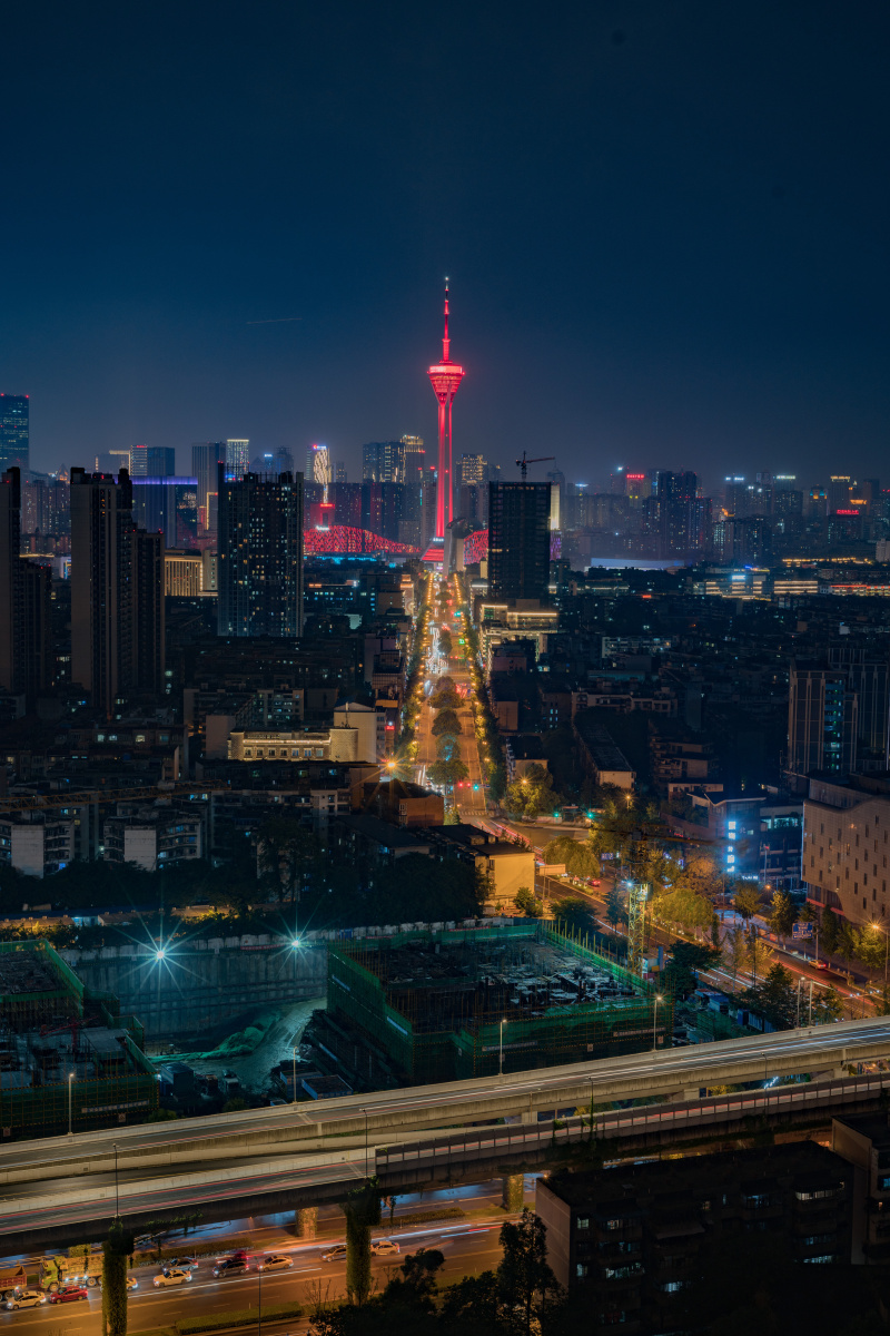 成都电视塔夜景
