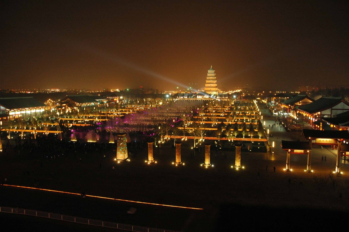 西安的城市夜景