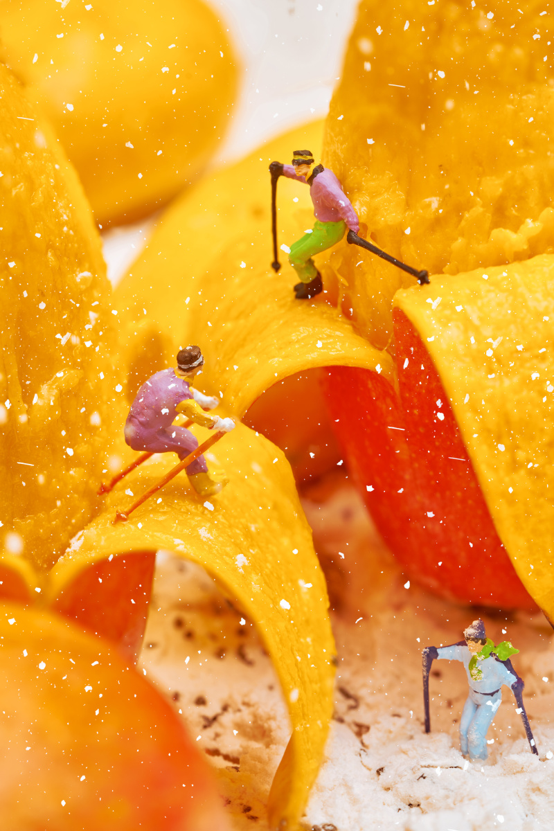 创意美食之微距小人