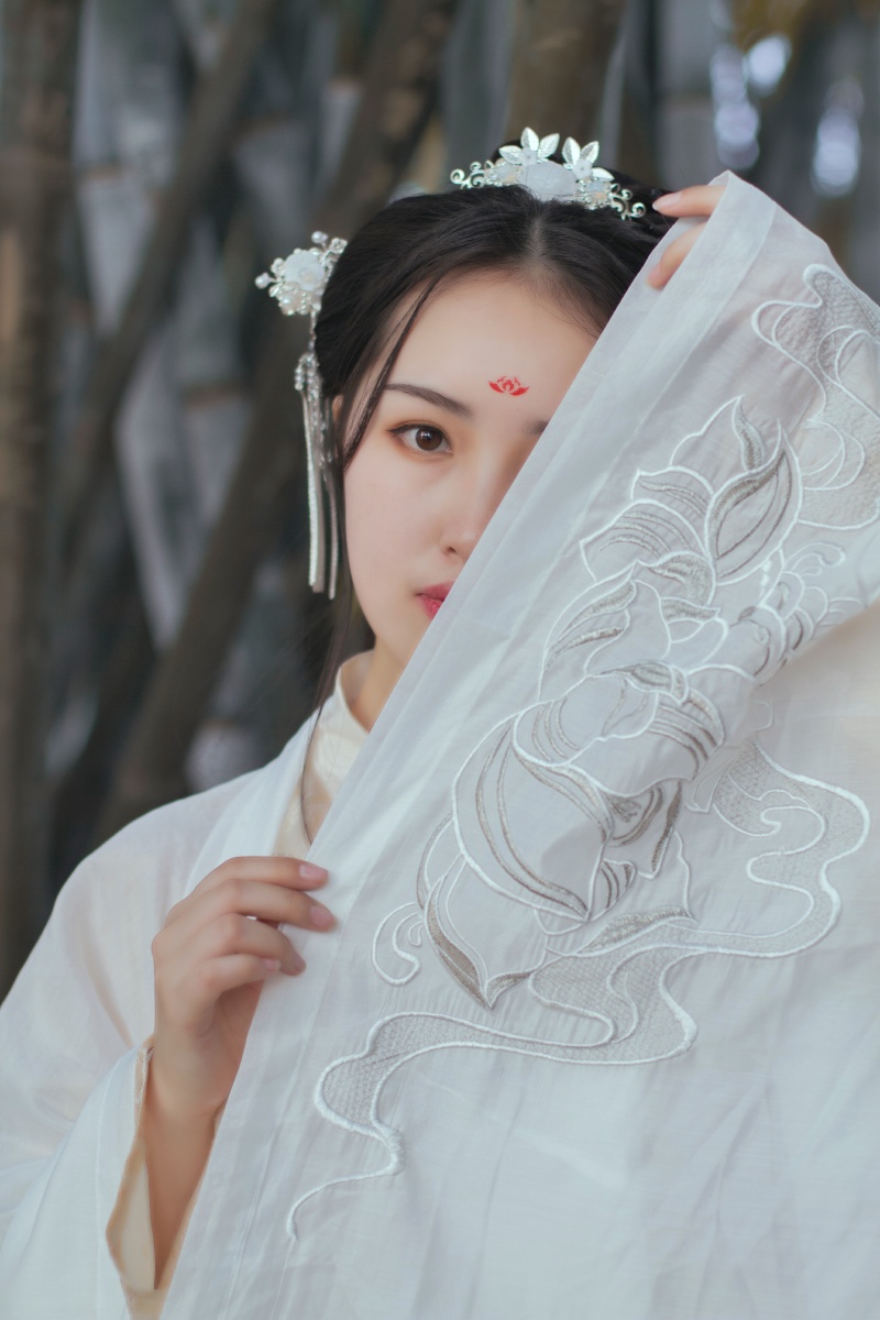 秋夕风格古风汉服摄影桑榆小明模特化妆语墨助理海歌场地烈士公园秋阴