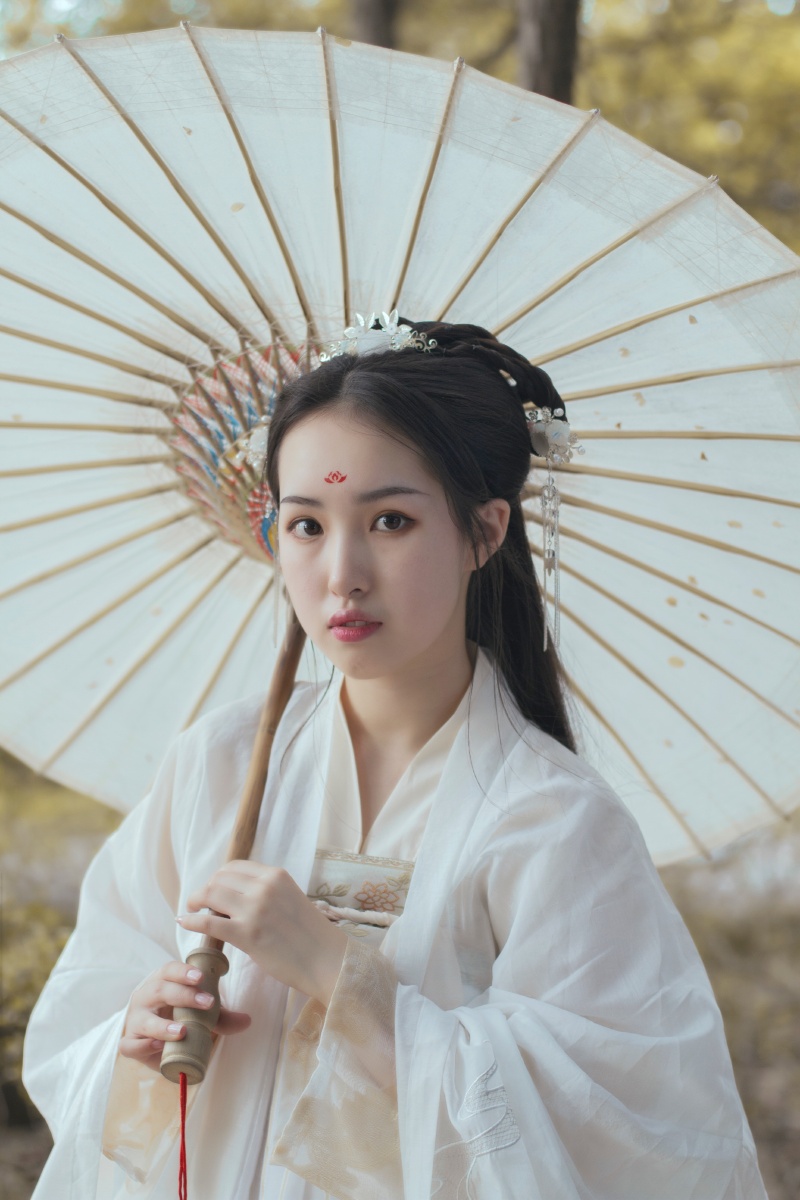 秋夕风格古风汉服摄影桑榆小明模特化妆语墨助理海歌场地烈士公园秋阴