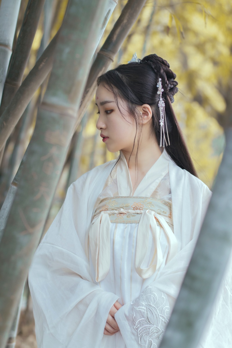 秋夕风格古风汉服摄影桑榆小明模特化妆语墨助理海歌场地烈士公园秋阴