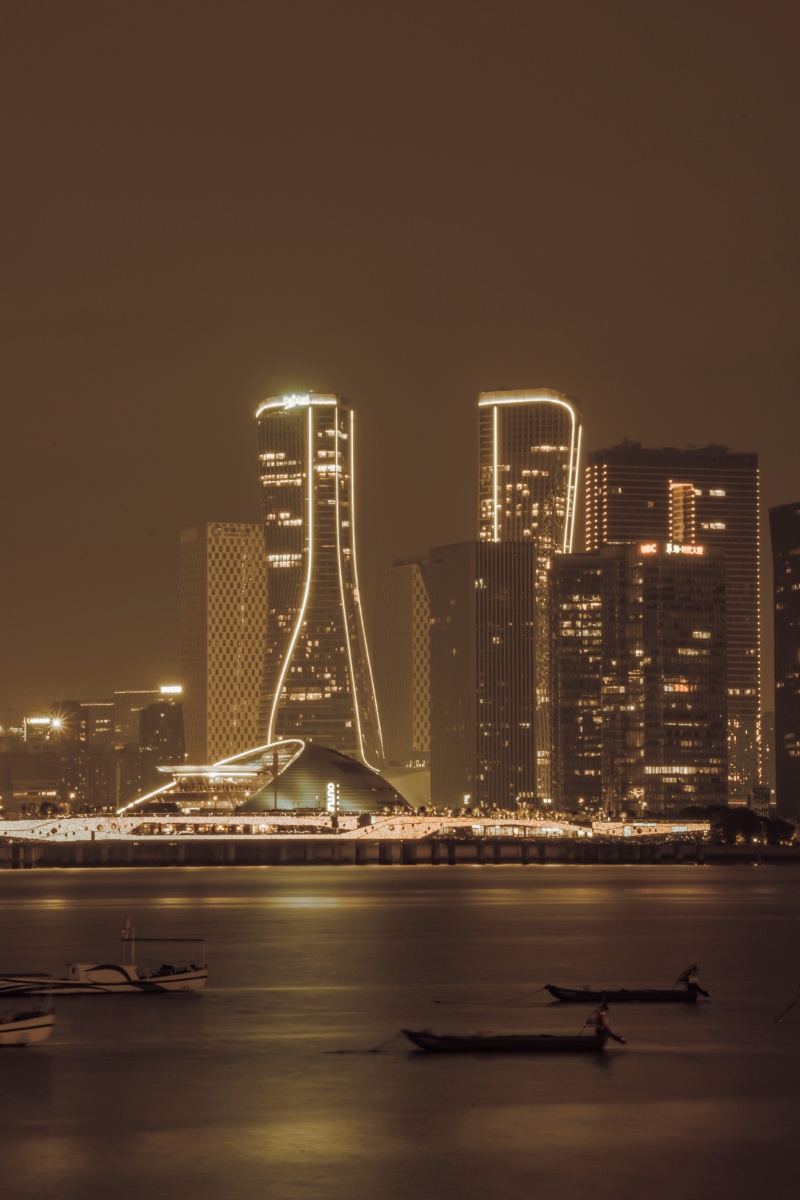 美哉杭州滨江灯光秀