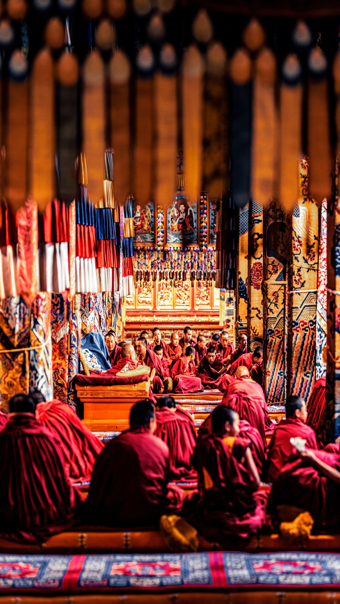 佛光普照拍摄于西宁塔尔寺