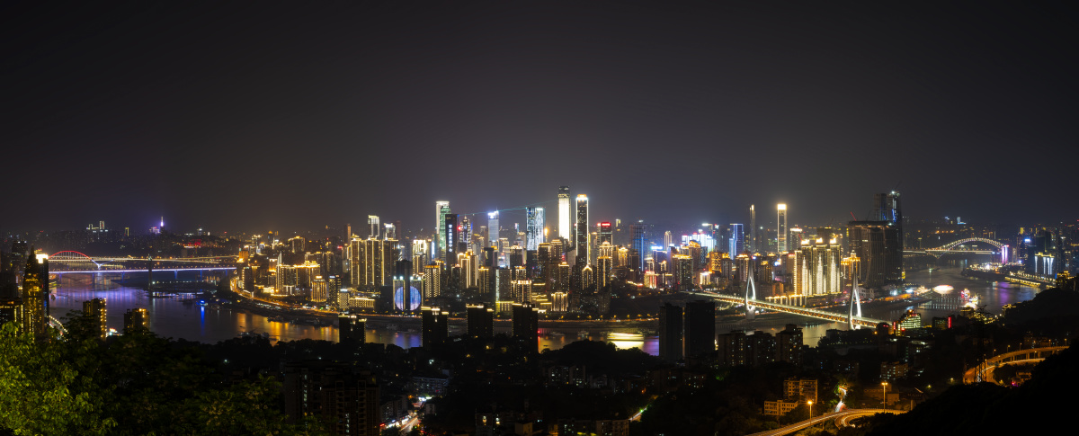 重庆南山俯览全城夜景