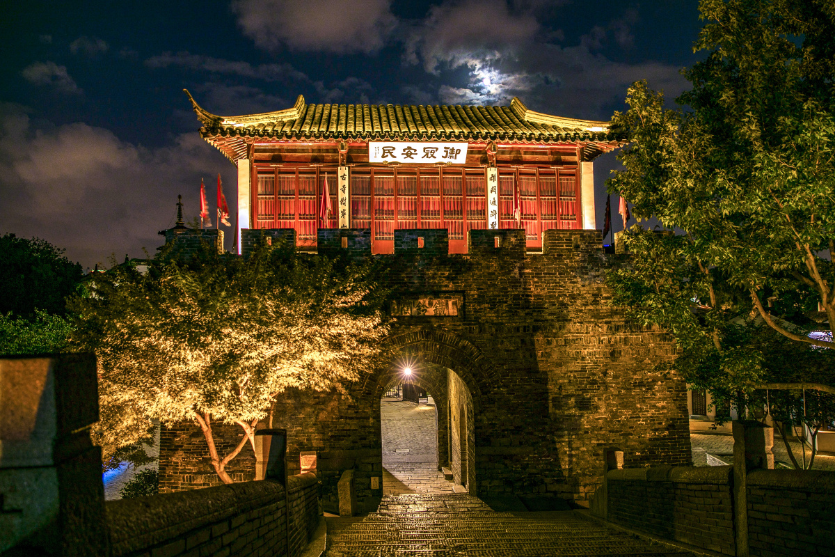 京杭大运河苏州十景枫桥夜泊寒山寺