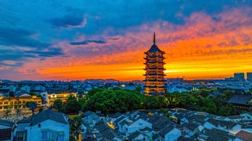 古韵今晖（苏州姑苏城，北寺塔）