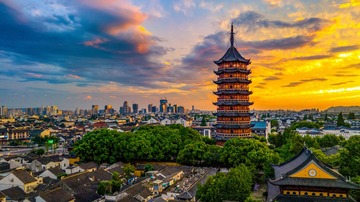 古韵今晖（苏州姑苏城，北寺塔）
