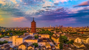 古韵今晖（苏州姑苏城，北寺塔）