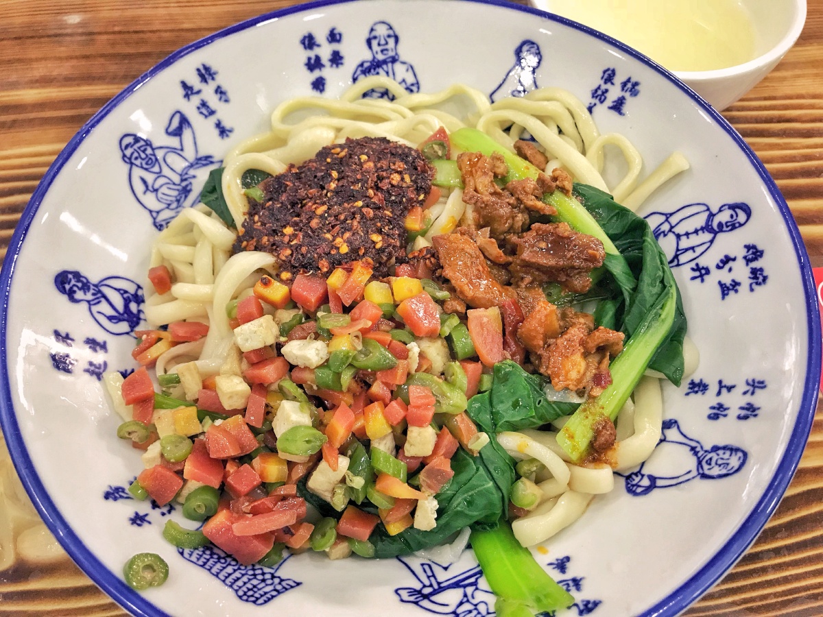 陕西宝鸡特色美食扯面