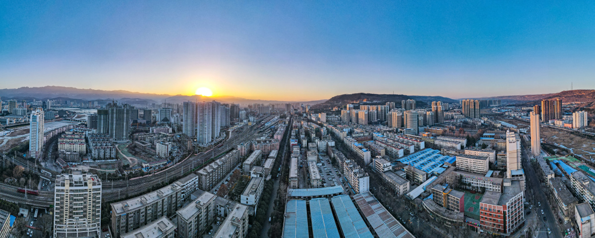 宝鸡全景老城区